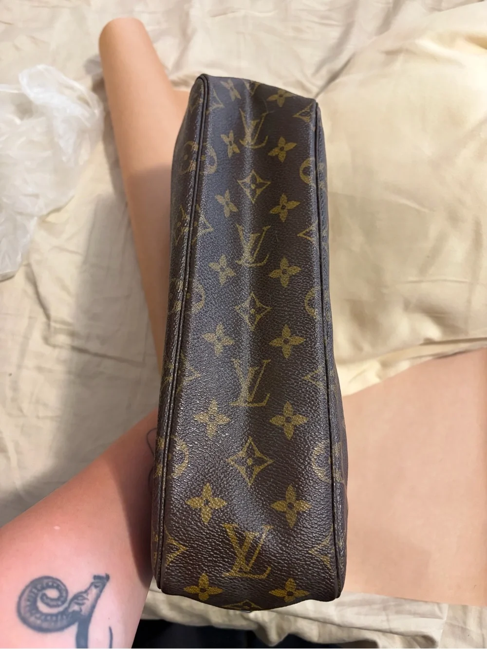 Louis Vuitton Monogram Toiletry Pouch - Brown with Gold Monogram